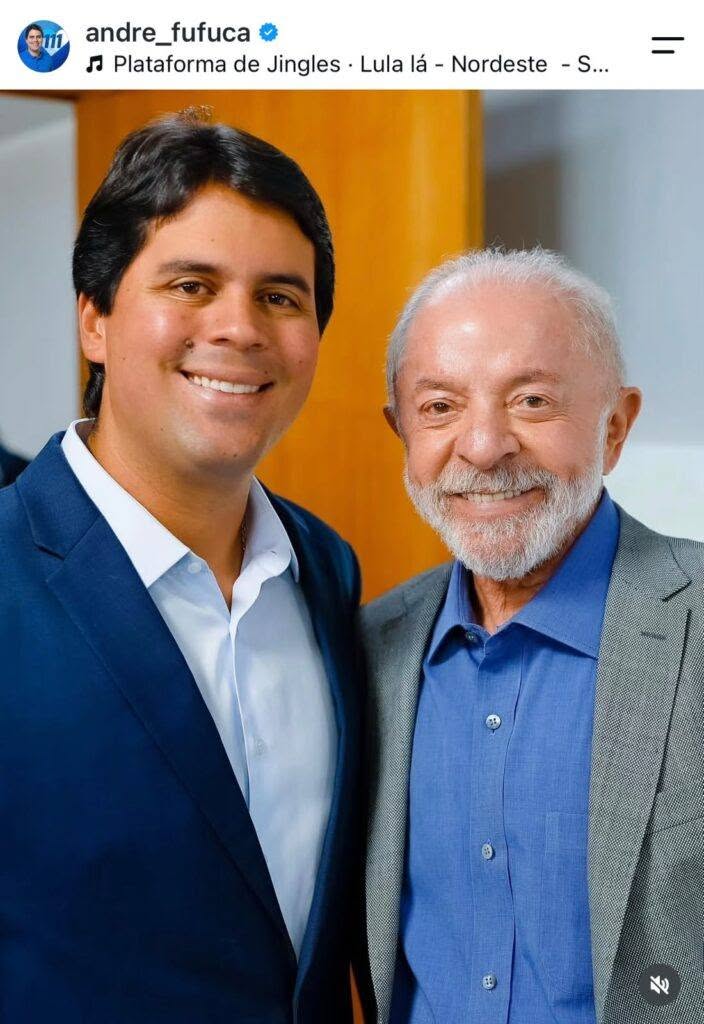 “Bora Lula! ”: André Fufuca mostra que tem posição e reafirma apoio ao presidente petista no segundo turno